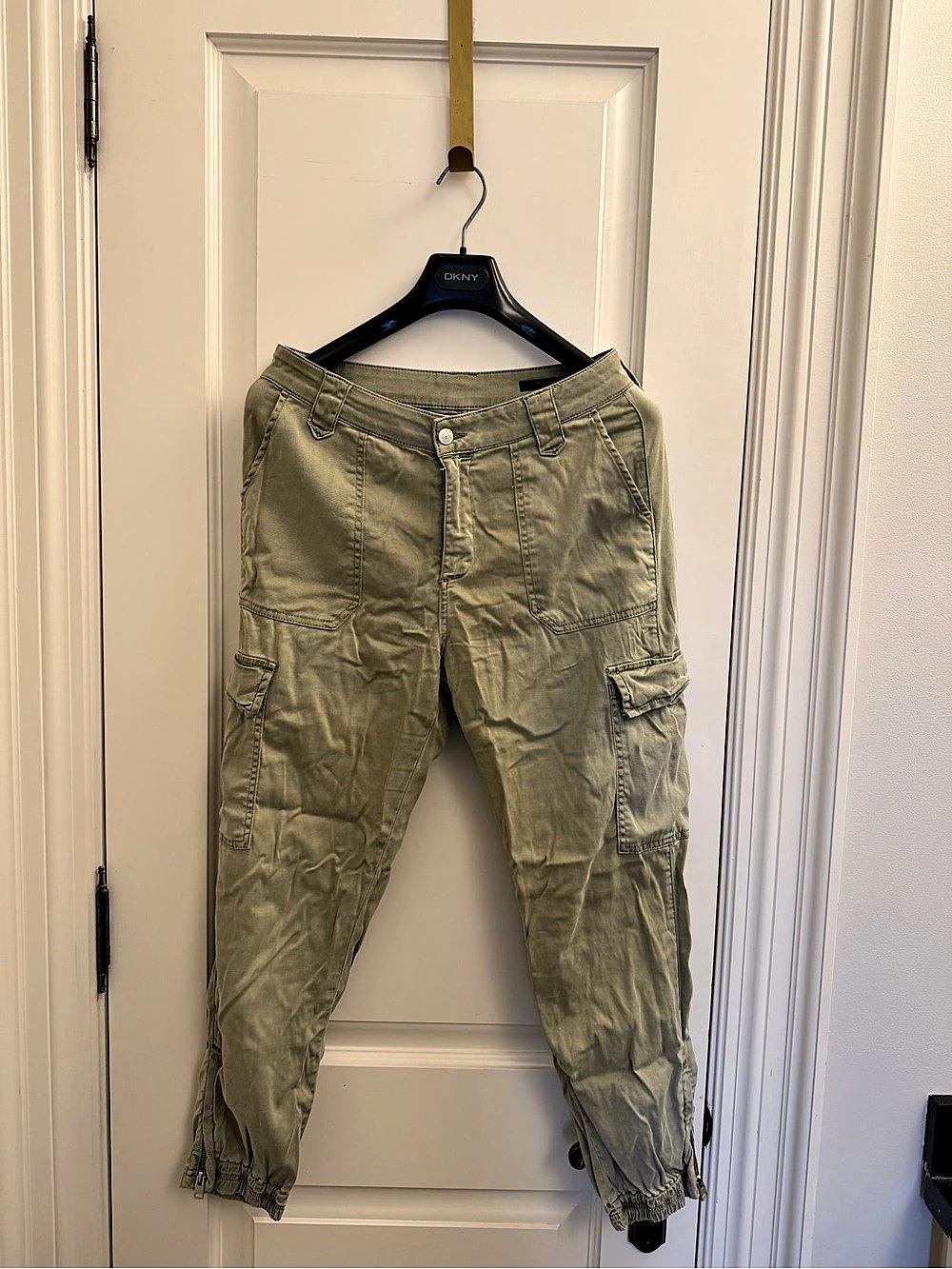 All Saints Cargo Jogger Pants Green Waist 29
